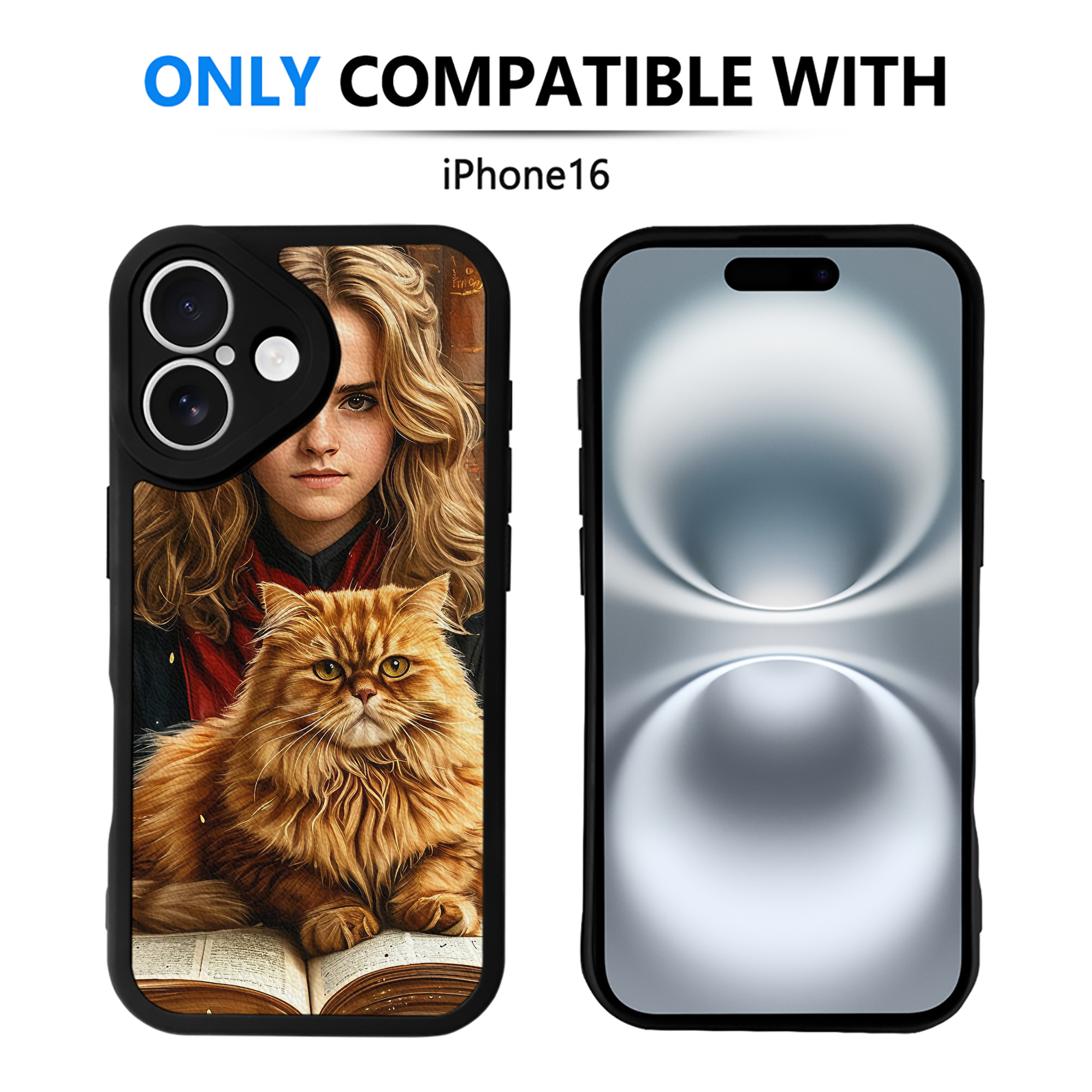 （画像用） Harry Potter ハリー・ポッターシリーズ 【iPhone 16シリーズ対応】シリコンスマホケース（レザー調） 材質：シリコン